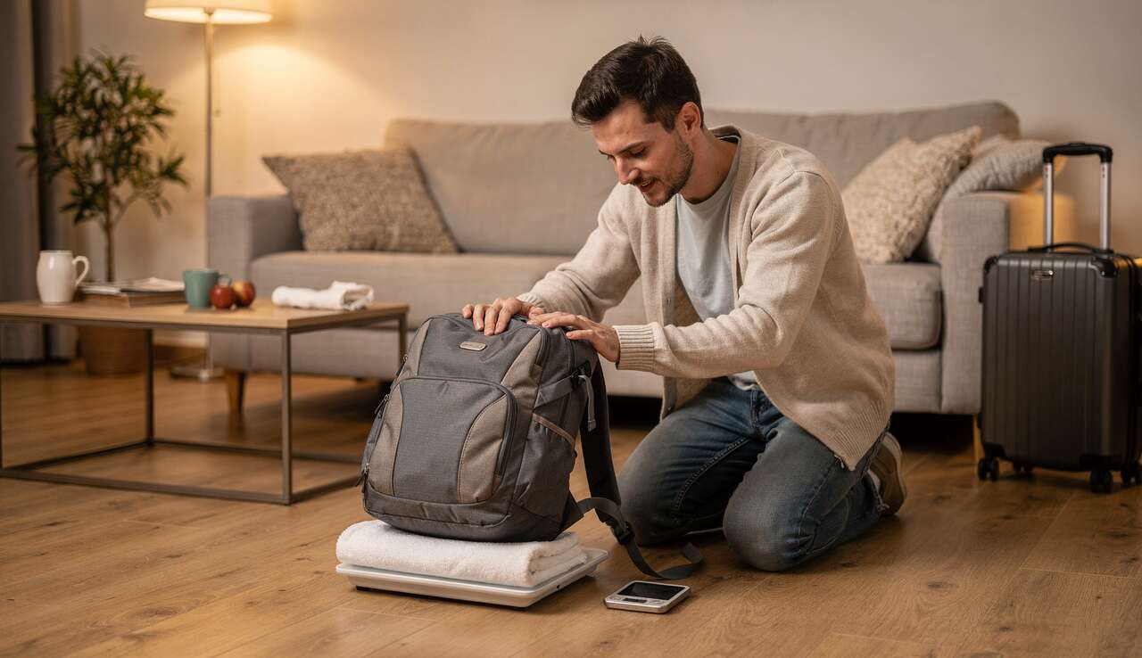 Astuces pour peser ses bagages sans p&egrave;se-bagage : plan b en cas de besoin