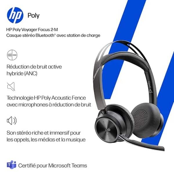 Découvrez les performances audio exceptionnelles des écouteurs sans fil Poly Voyager Focus 2 UC avec microphone intégré. Évaluation complète de la qualité sonore et des fonctionnalités pratiques. Idéal pour le télétravail et les communications professionnelles.