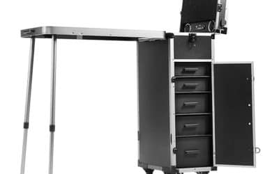 Test : mallette de maquillage professionnelle VEVOR en aluminium avec roues pivotantes