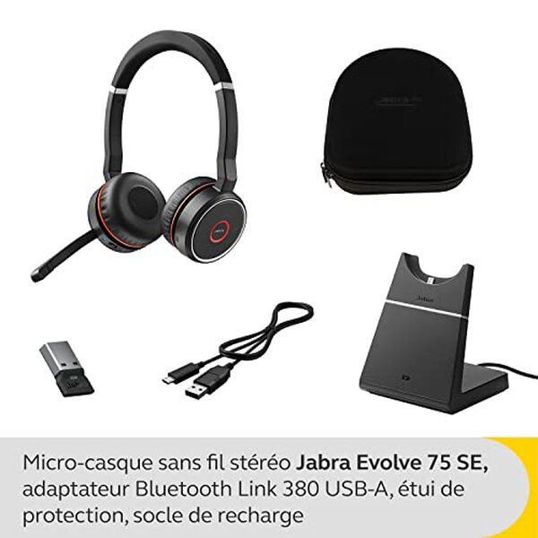 Découvrez notre test détaillé du Jabra Evolve 75 SE, le micro-casque Bluetooth avec réduction de bruit active idéal pour les professionnels en télétravail et les appels vidéo. 