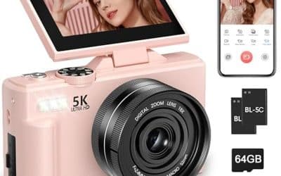 Test de l&rsquo;appareil photo numérique 5K, 75 MP WiFi : performance et polyvalence