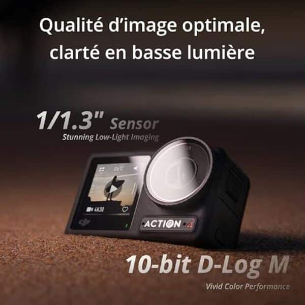 Découvrez notre test complet de la DJI Osmo Action 4, la caméra d'action 4K étanche et performante idéale pour vos aventures. Spécifications, performances et avis. 