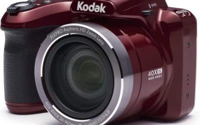 Test du Kodak Astro Zoom AZ401 : appareil photo bridge performant en rouge