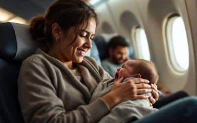 Comment gérer un bébé qui pleure en avion ?