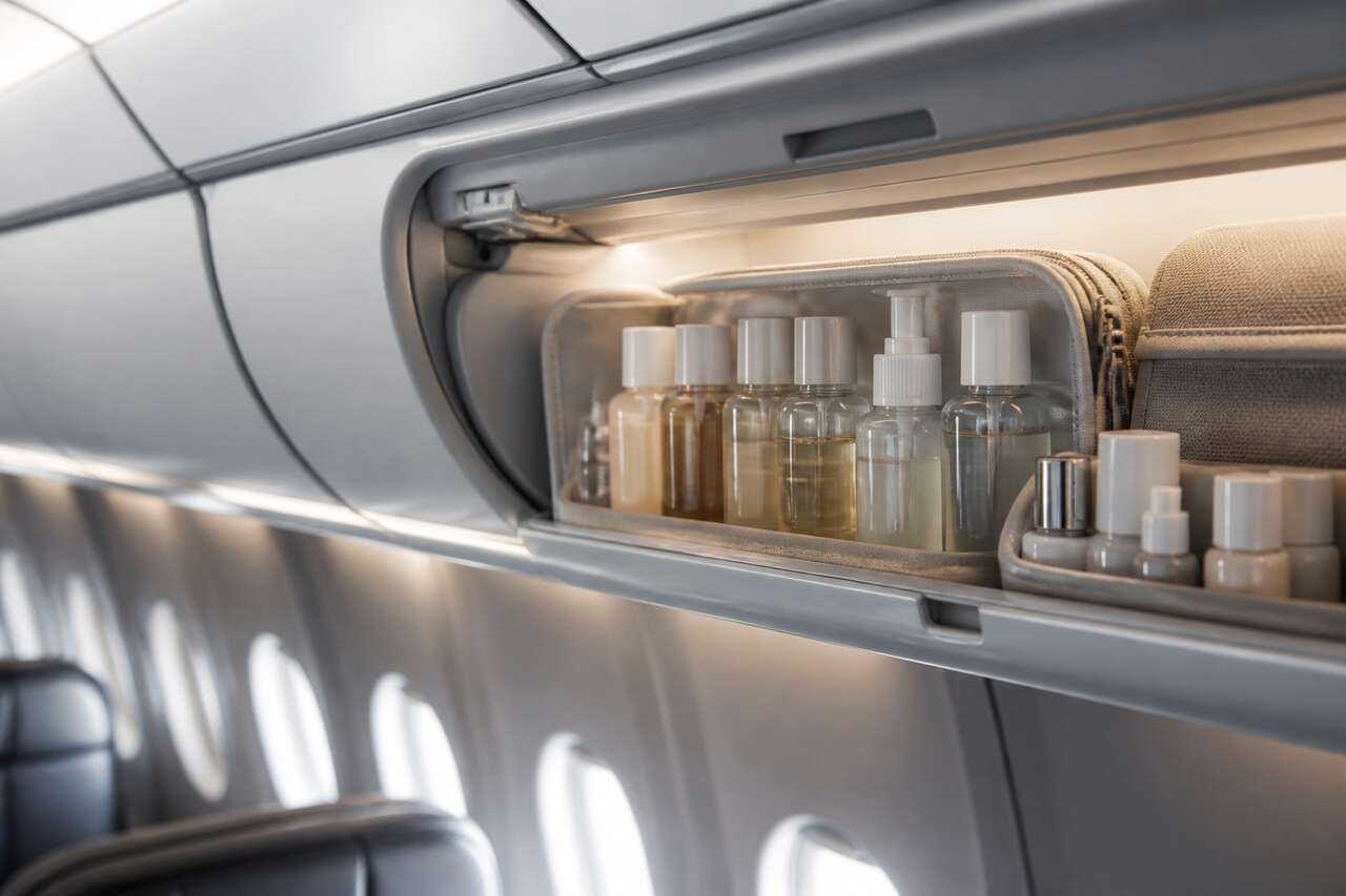 R&egrave;gles avion : contenances autoris&eacute;es et organisation en cabine