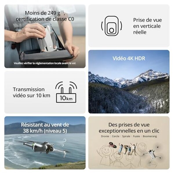 Découvrez notre test complet du DJI Mini 3, un drone caméra ultra-léger avec vidéo 4K, retour GPS et autonomie exceptionnelle. Avis détaillé et caractéristiques techniques.