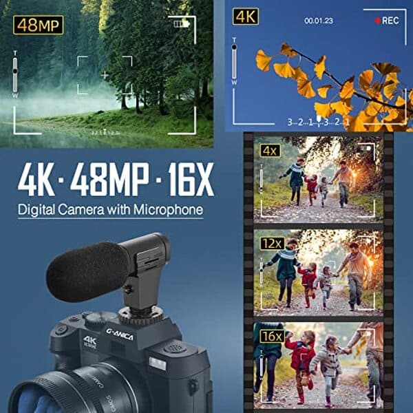 Découvrez notre test complet de l'appareil photo numérique 4K 48MP. Performances, qualité d'image et fonctionnalités idéales pour les créateurs de contenu professionnel.