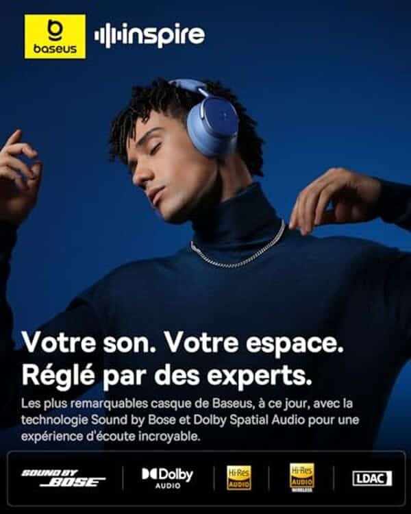 Découvrez notre test complet du casque Baseus Inspire XH1 : performances audio, réduction de bruit et autonomie batterie analysées en détail.