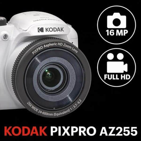 Découvrez notre test complet du Kodak Pixpro AZ255 : un appareil photo compact avec zoom 25x et enregistrement vidéo HD. Caractéristiques, performances et avis détaillé.