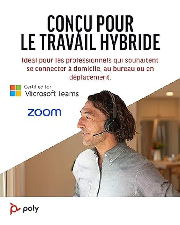 Découvrez notre test détaillé du micro-casque sans fil Poly Voyager Focus 2 UC avec réduction de bruit active et socle de chargement. Performances, qualité audio et autonomie analysées.