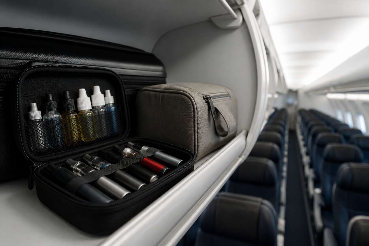Avion: où mettre la cigarette électronique et les e-liquides (cabine, soute, liquides) Avion: où mettre la cigarette électronique et les e-liquides (cabine, soute, liquides)