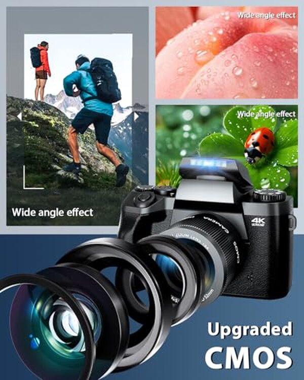 Découvrez notre test détaillé de l'ade 4K 64 MP : un appareil photo numérique compact parfait pour le vlogging avec qualité 4K et capteur 64 MP haute résolution.