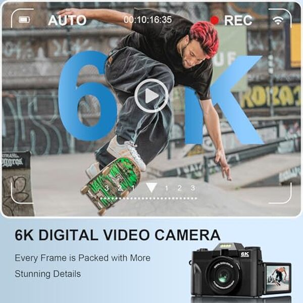 Découvrez notre test approfondi de cet appareil photo numérique 6K 64MP idéal pour les vloggers : performances, qualité vidéo et fonctionnalités innovantes analysées.