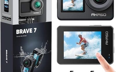 Test de la caméra sport Akaso Brave 7 : double écran et performance 4k