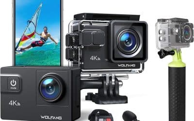 Test de la caméra sport Wolfang GA300 4K60FPS avec manche flottant